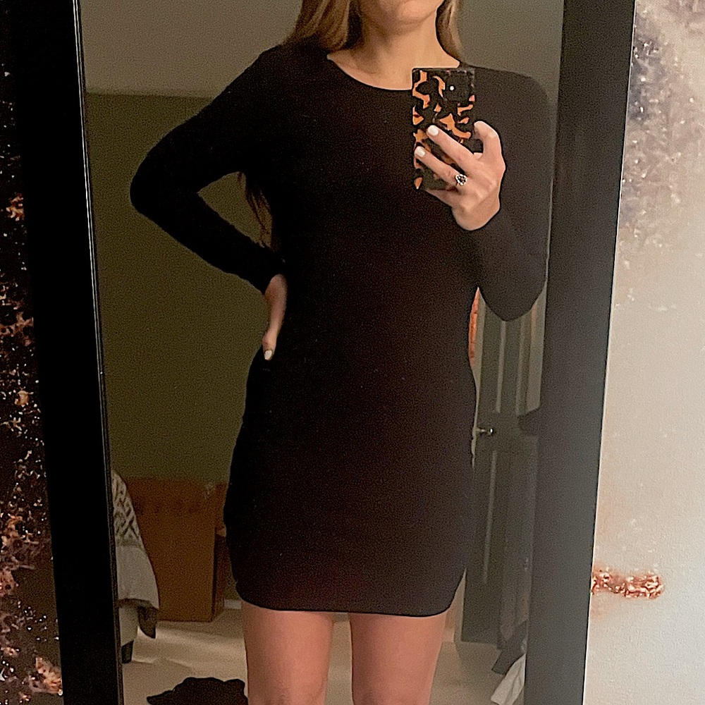 H&M Basics Long Sleeve Dress Size Small